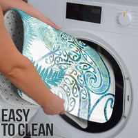 Aotearoa Maori Koru Curves Bathroom Set Mossy Paua Shell