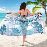 Aotearoa Maori Koru Curves Sarong Aqua Paua Shell