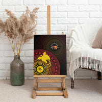 Papua New Guinea Independence Canvas Wall Art Tapa Circle