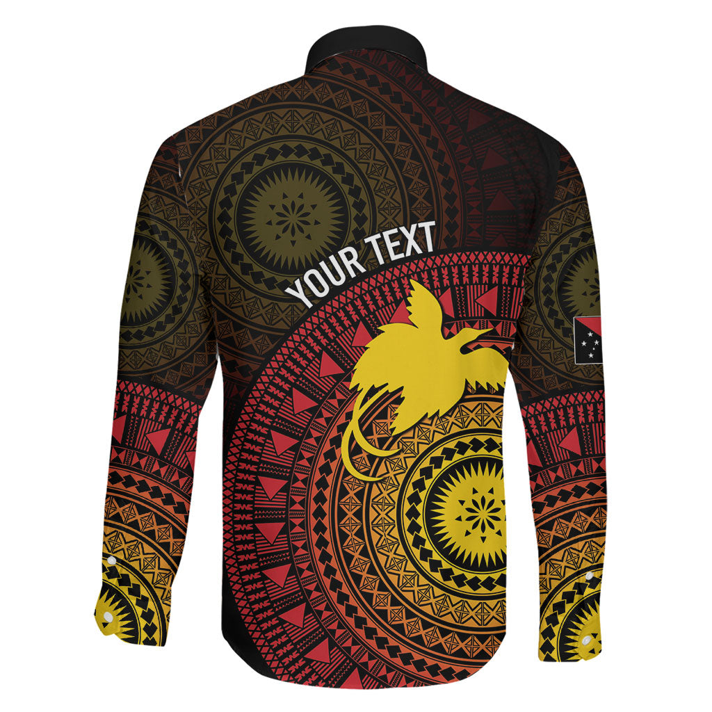 Papua New Guinea Independence Personalized Family Matching Short Sleeve Bodycon Dress and Hawaiian Shirt Tapa Circle LT7 - Polynesian Pride