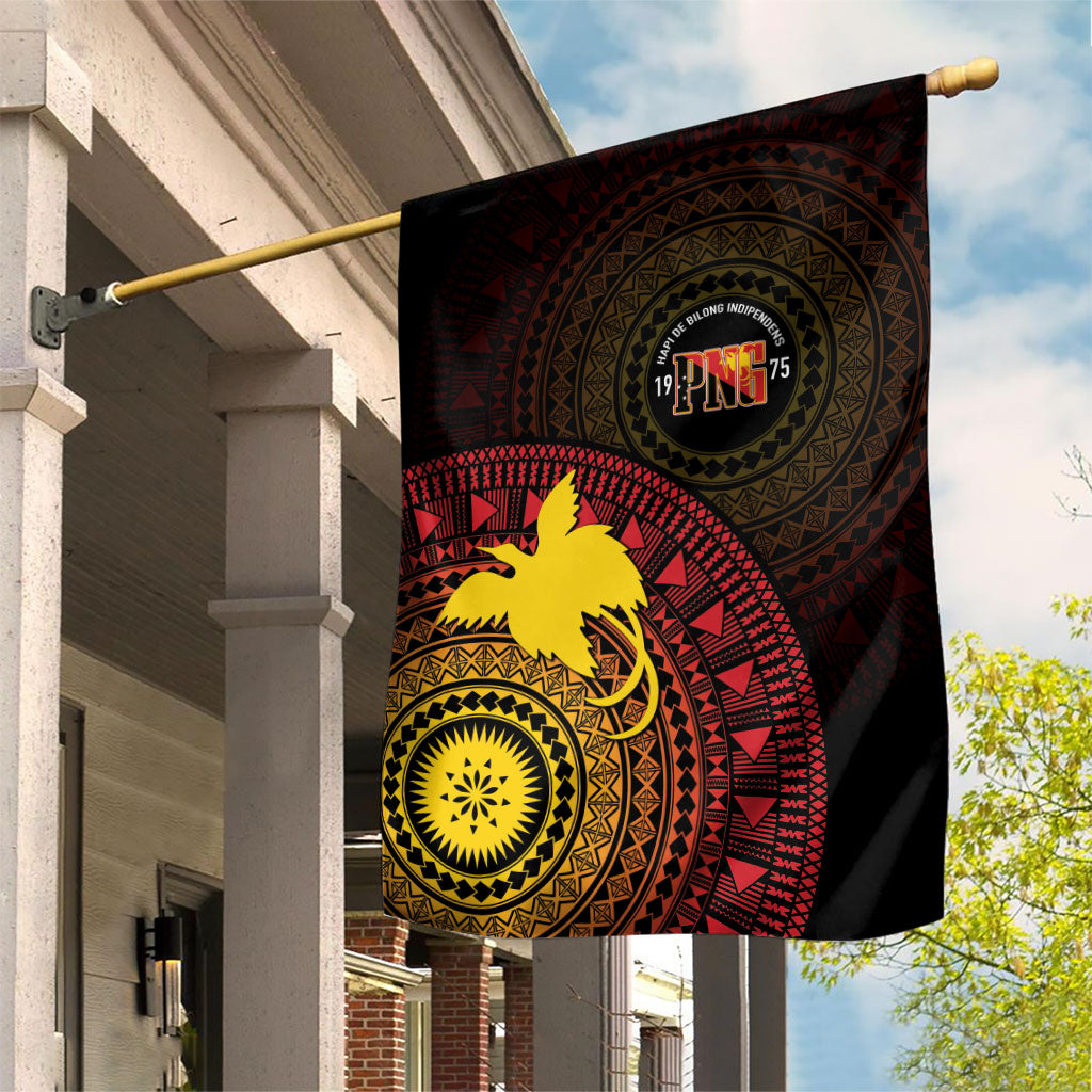 Papua New Guinea Independence Garden Flag Tapa Circle