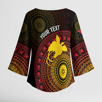 Papua New Guinea Independence Personalized Kimono Sleeve Blouse Tapa Circle