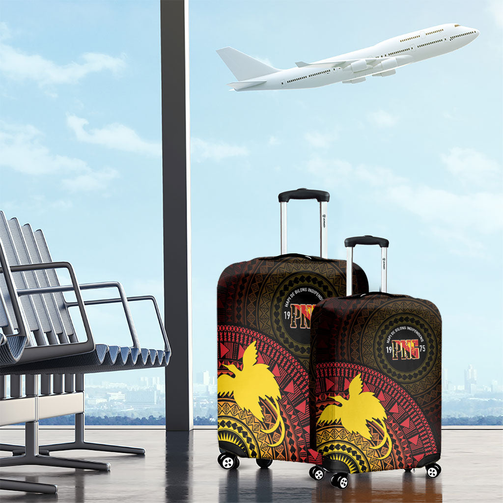 Papua New Guinea Independence Luggage Cover Tapa Circle