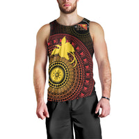 Papua New Guinea Independence Personalized Men Tank Top Tapa Circle