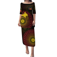 Papua New Guinea Independence Personalized Puletasi Tapa Circle