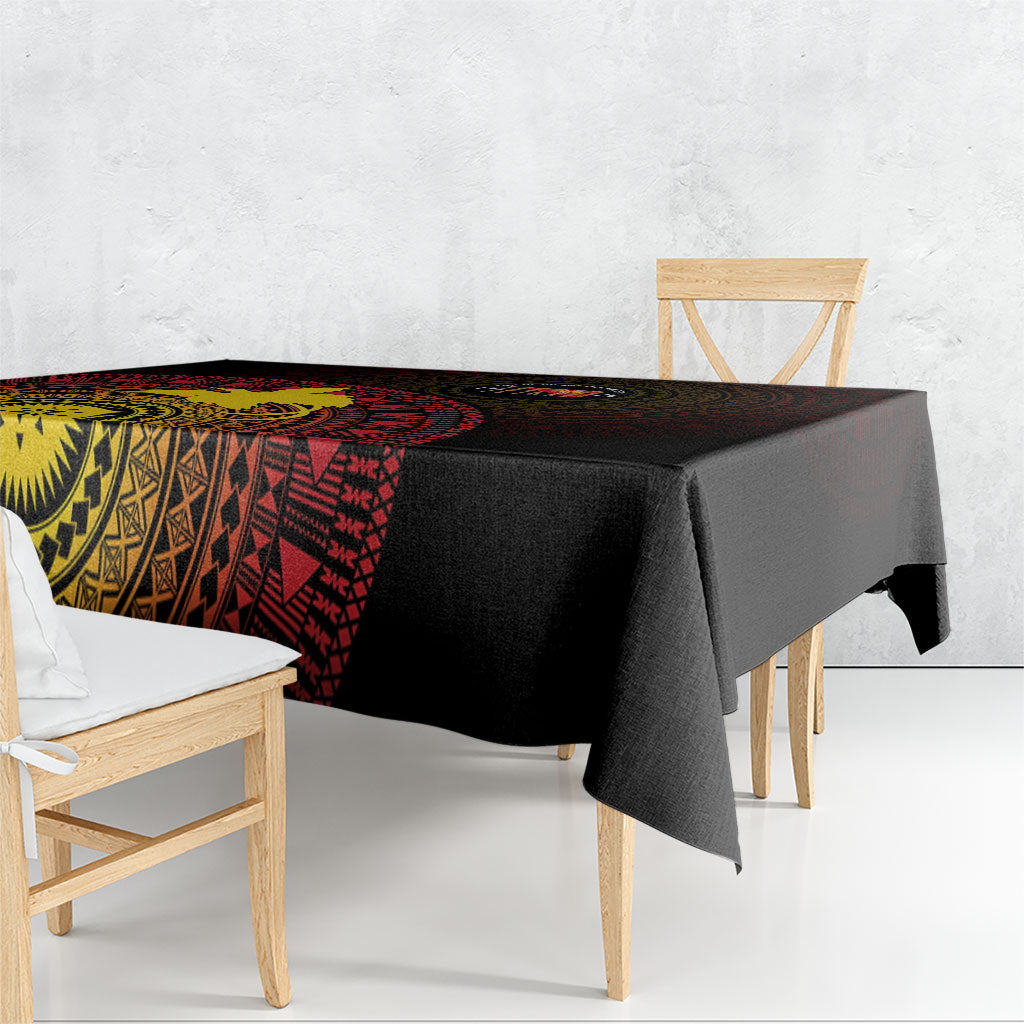 Papua New Guinea Independence Tablecloth Tapa Circle
