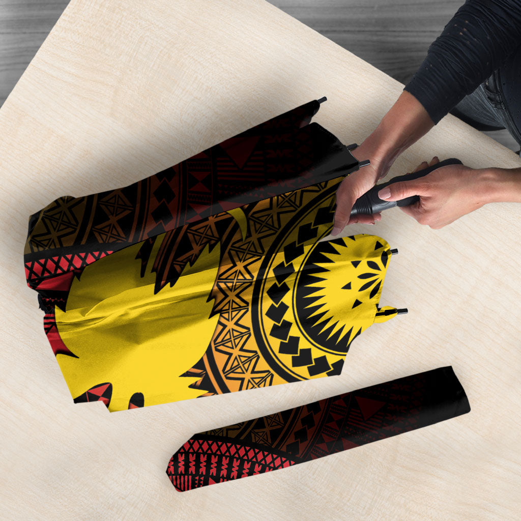 Papua New Guinea Independence Umbrella Tapa Circle