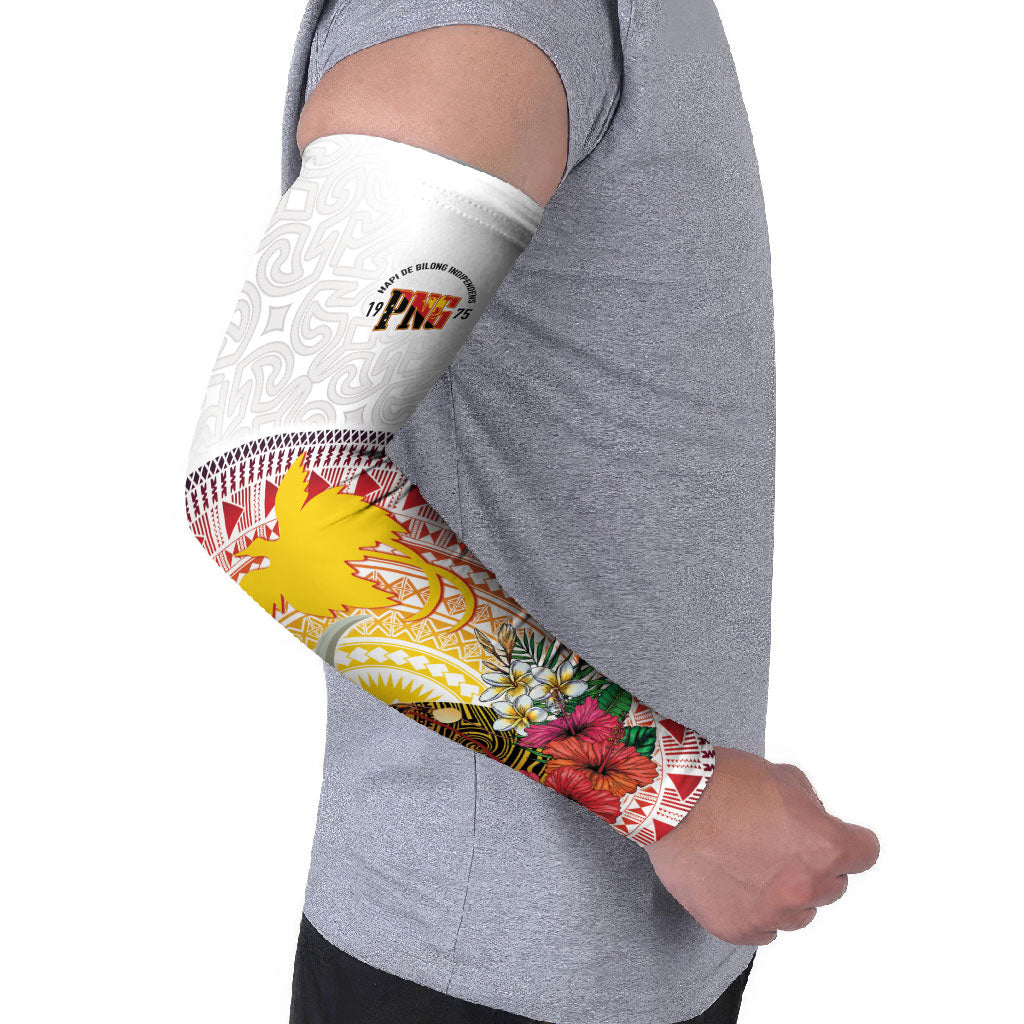 Hapi De Bilong Indipendens Papua New Guinea Arm Sleeves PNG Lime Pot