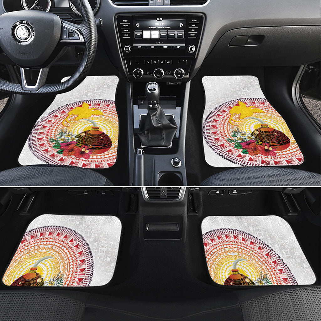 Hapi De Bilong Indipendens Papua New Guinea Car Mats PNG Lime Pot