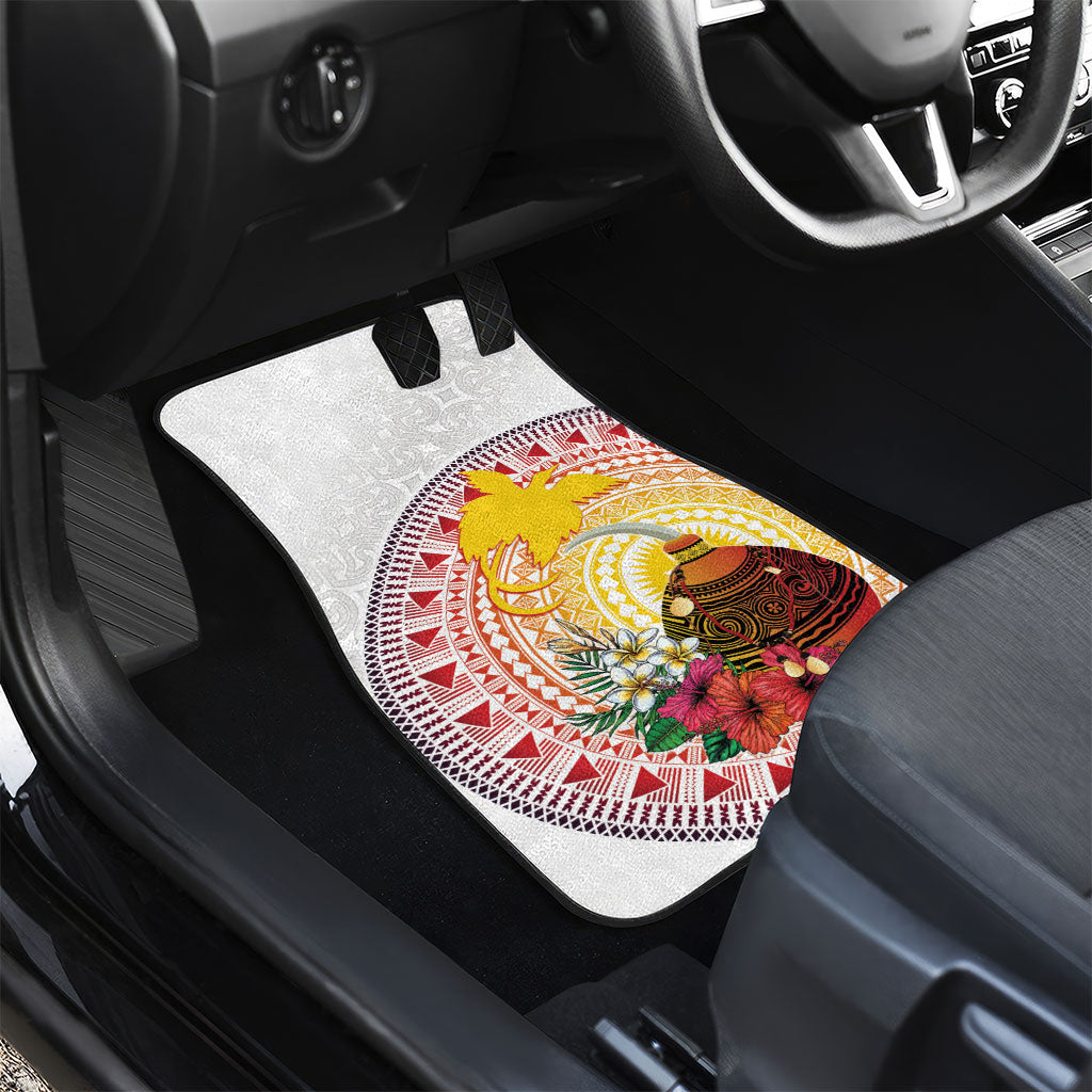 Hapi De Bilong Indipendens Papua New Guinea Car Mats PNG Lime Pot