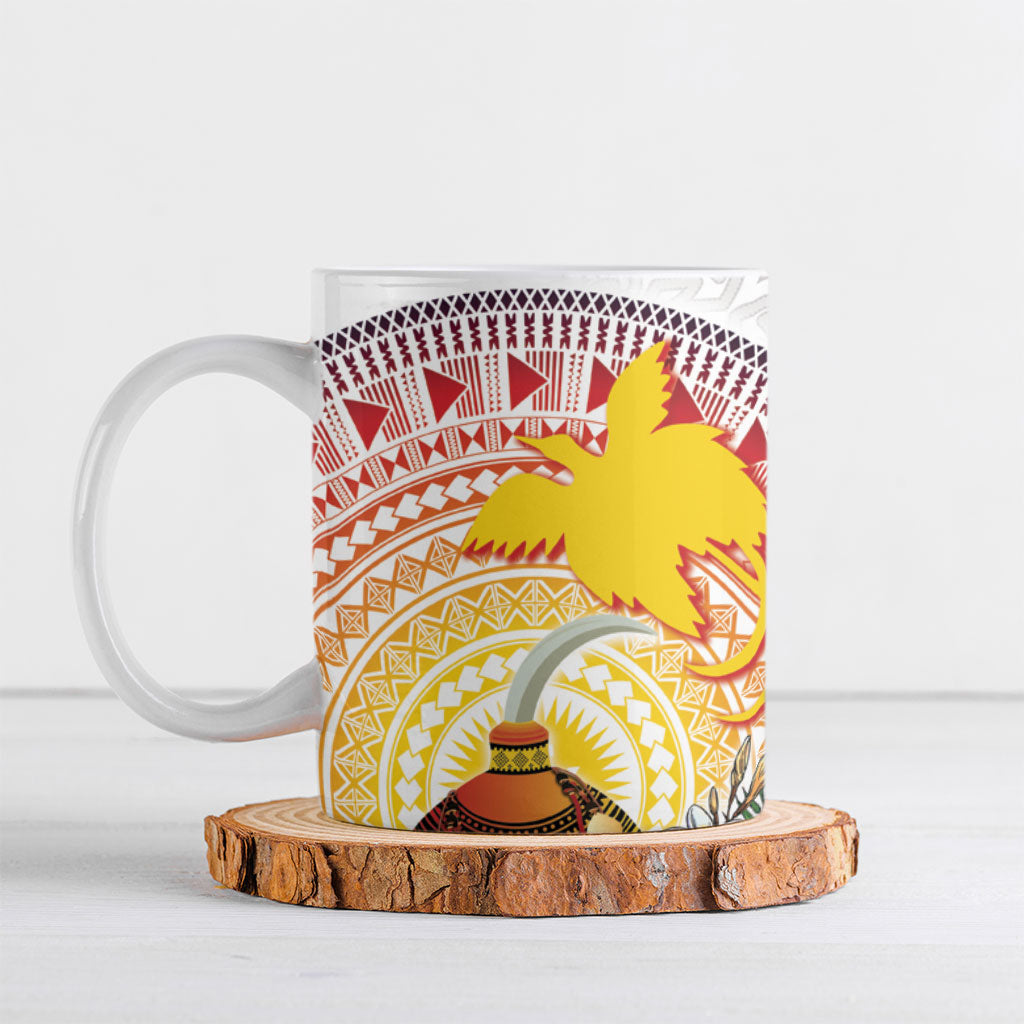 Hapi De Bilong Indipendens Papua New Guinea Ceramic Mug PNG Lime Pot