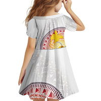 Hapi De Bilong Indipendens Papua New Guinea Family Matching Mermaid Dress and Hawaiian Shirt PNG Lime Pot LT7 - Polynesian Pride