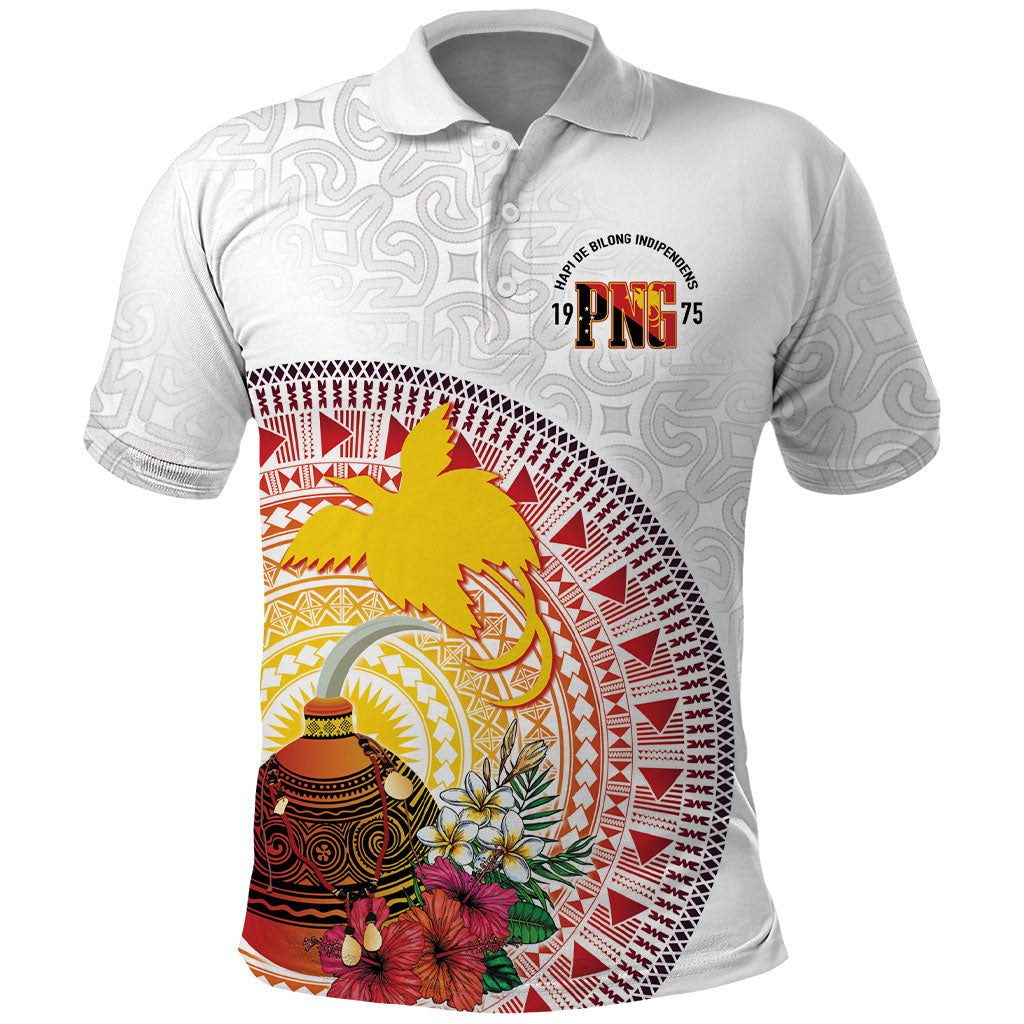 Hapi De Bilong Indipendens Papua New Guinea Polo Shirt PNG Lime Pot