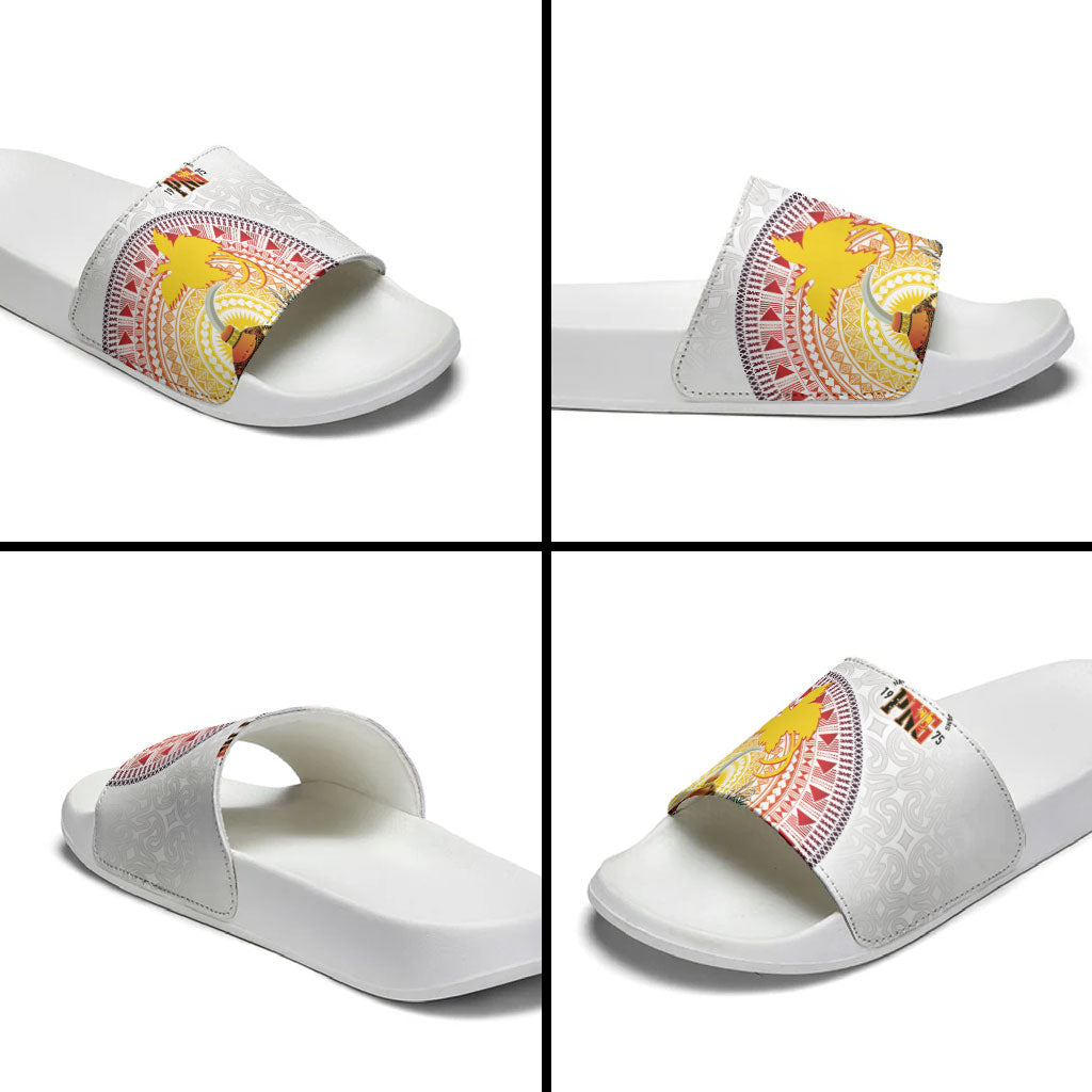 Hapi De Bilong Indipendens Papua New Guinea Slide Sandals PNG Lime Pot