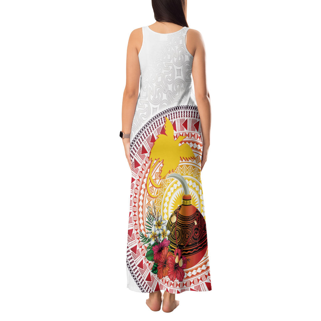 Hapi De Bilong Indipendens Papua New Guinea Tank Maxi Dress PNG Lime Pot