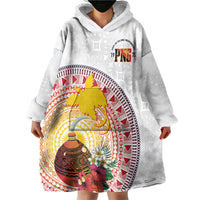 Hapi De Bilong Indipendens Papua New Guinea Wearable Blanket Hoodie PNG Lime Pot