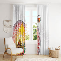 Hapi De Bilong Indipendens Papua New Guinea Window Curtain PNG Lime Pot
