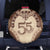 Bula Fiji Day 55th Anniversary Masi Tapa Spare Tire Cover Emerald Jubilee - Beige - Polynesian Pride