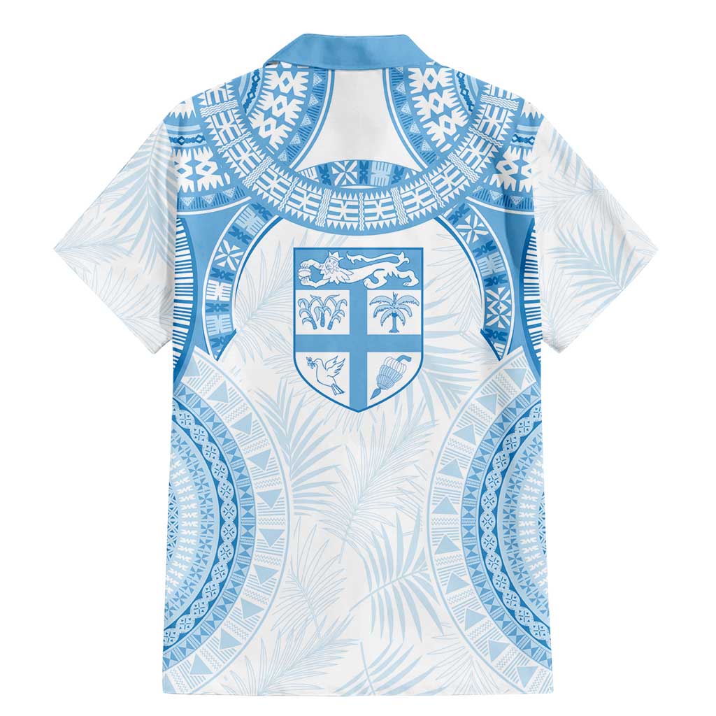 Bula Fiji Day 55th Anniversary Masi Tapa Family Matching Mermaid Dress and Hawaiian Shirt Emerald Jubilee - Turquoise LT7 - Polynesian Pride