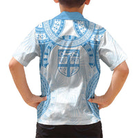 Bula Fiji Day 55th Anniversary Masi Tapa Hawaiian Shirt Emerald Jubilee - Turquoise - Polynesian Pride