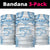 Bula Fiji Day 55th Anniversary Masi Tapa Neck Gaiter Emerald Jubilee - Turquoise LT7