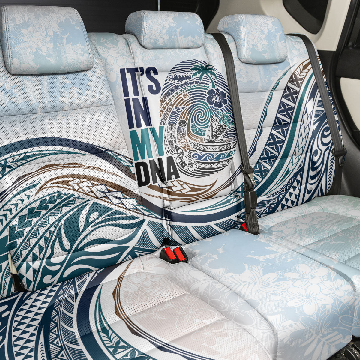 Pasifika It's In My DNA Back Car Seat Cover Islands Pride LT7 - Polynesian Pride