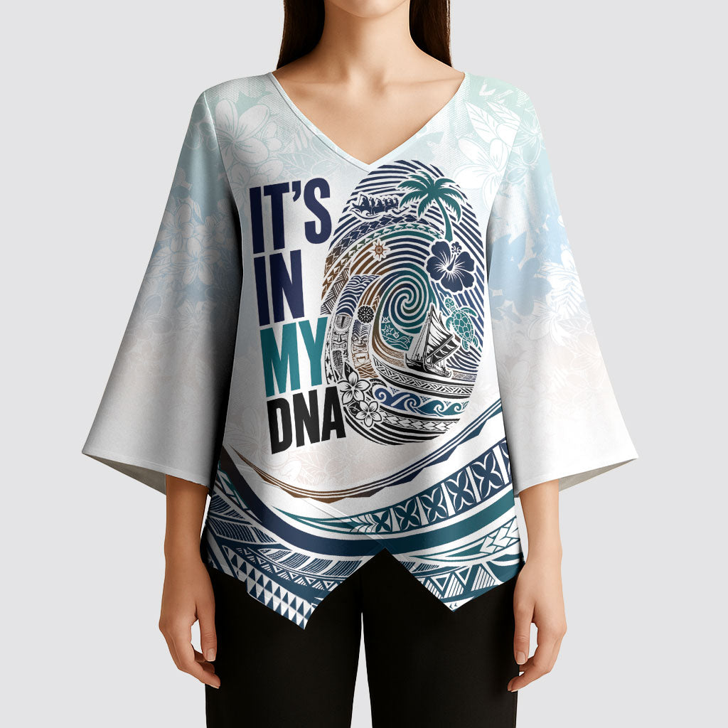 Pasifika It's In My DNA Kimono Sleeve Blouse Islands Pride LT7 - Polynesian Pride