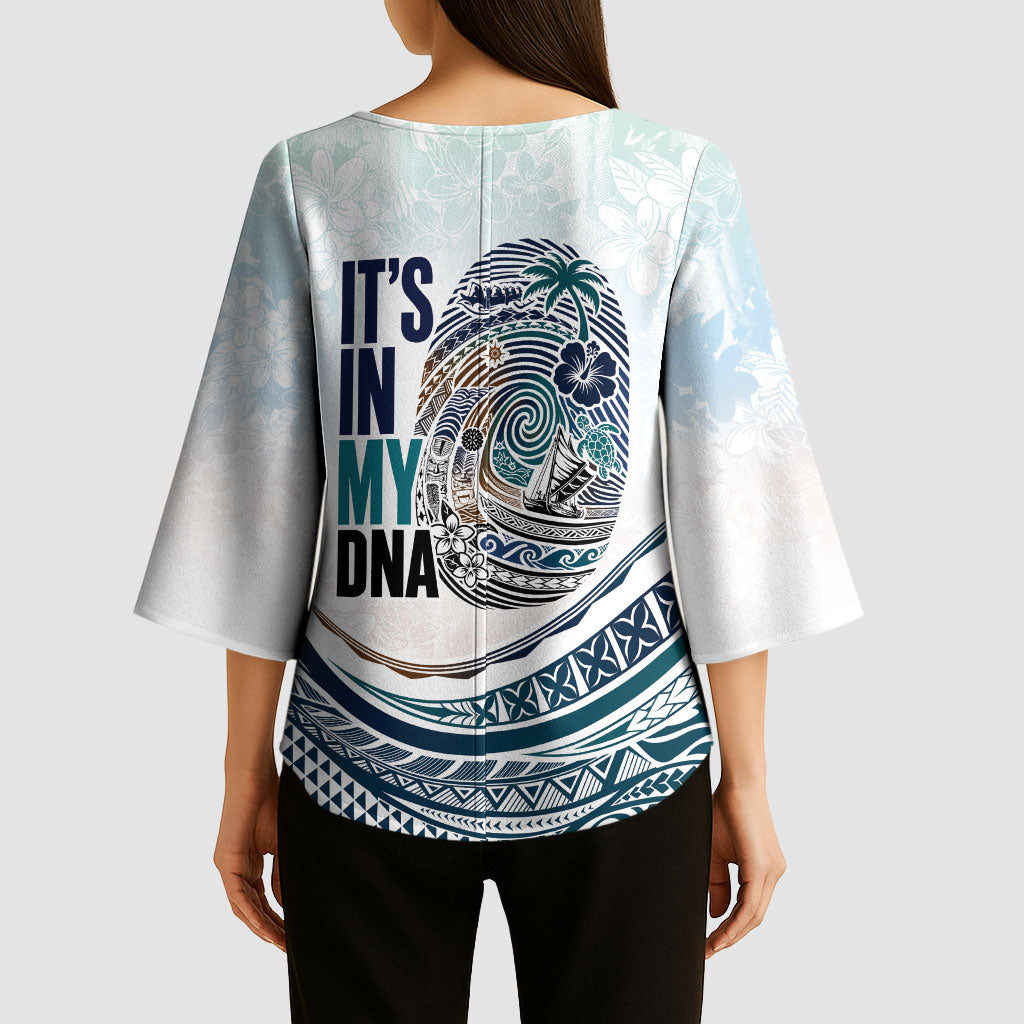 Pasifika It's In My DNA Kimono Sleeve Blouse Islands Pride LT7 - Polynesian Pride