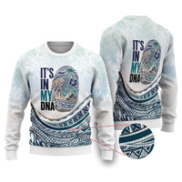 Pasifika It's In My DNA Ugly Christmas Sweater Islands Pride LT7 White - Polynesian Pride