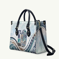 Pasifika It's In My DNA Leather Bag Islands Pride LT7 White - Polynesian Pride