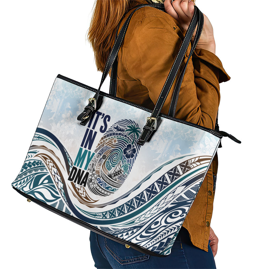 Pasifika It's In My DNA Leather Tote Bag Islands Pride LT7 - Polynesian Pride