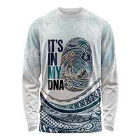 Pasifika It's In My DNA Long Sleeve Shirt Islands Pride LT7 Unisex White - Polynesian Pride