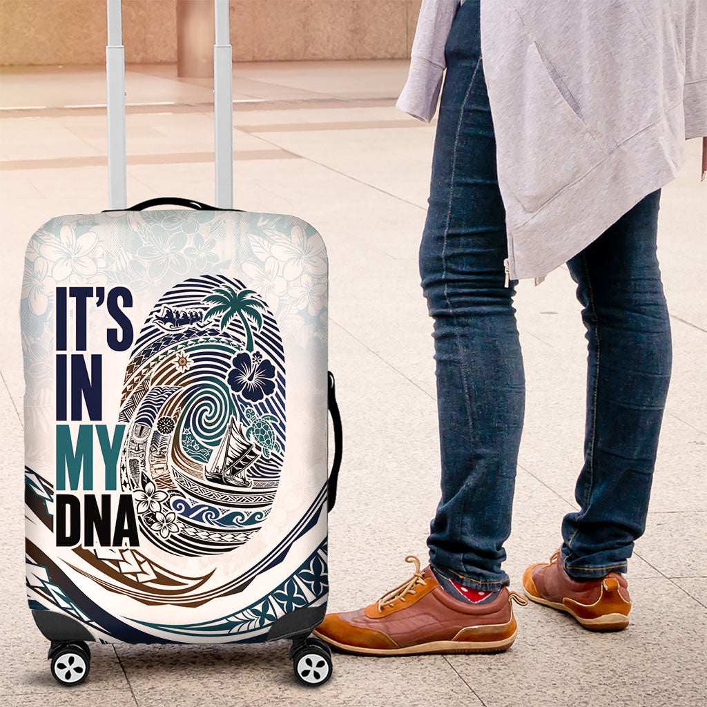 Pasifika It's In My DNA Luggage Cover Islands Pride LT7 White - Polynesian Pride