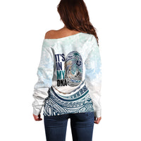 Pasifika It's In My DNA Off Shoulder Sweater Islands Pride LT7 - Polynesian Pride