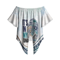 Pasifika It's In My DNA Off Shoulder Wrap Waist Top Islands Pride LT7 - Polynesian Pride