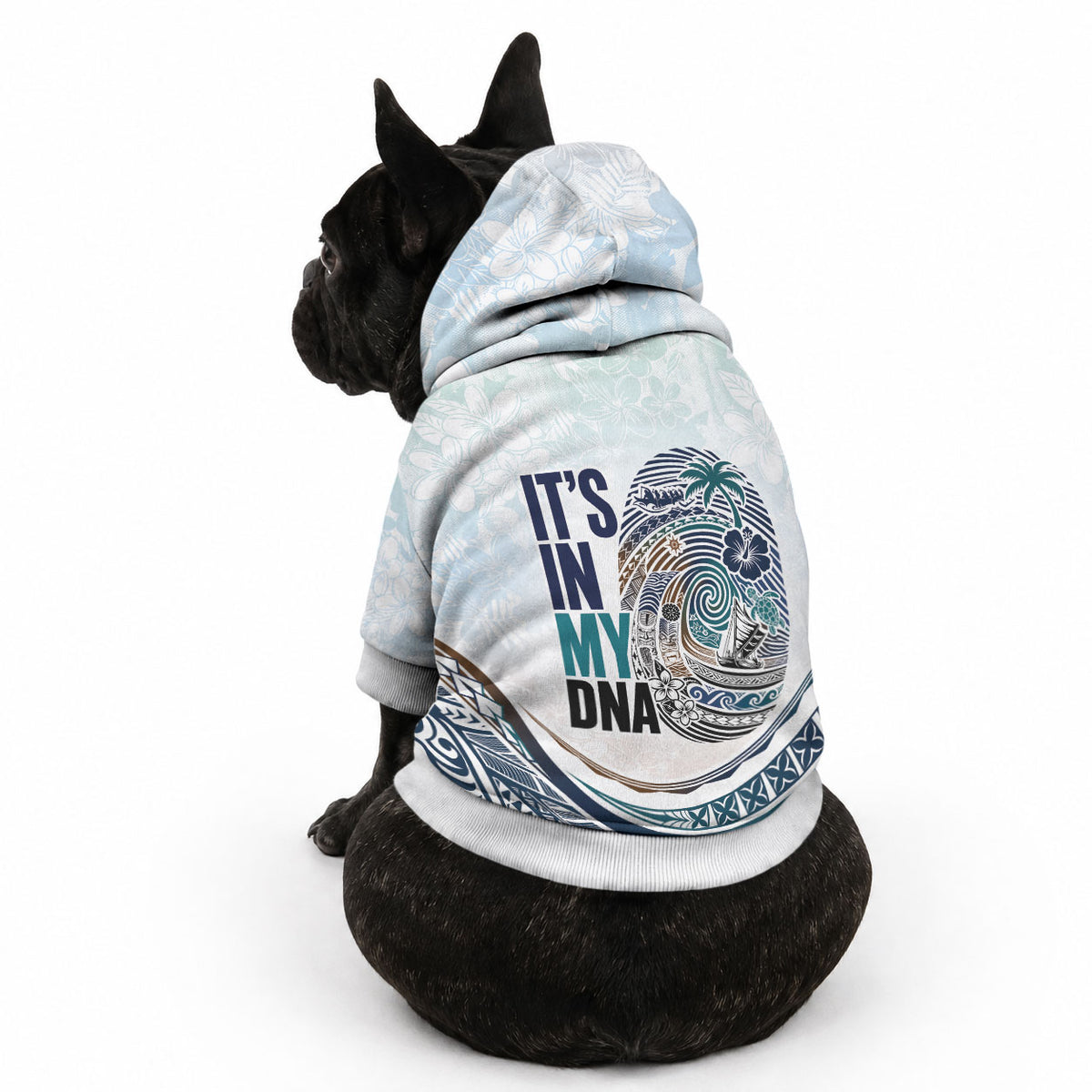 Pasifika It's In My DNA Pet Hoodie Islands Pride LT7 - Polynesian Pride