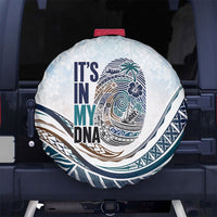 Pasifika It's In My DNA Spare Tire Cover Islands Pride LT7 No hole White - Polynesian Pride