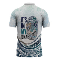 Pasifika It's In My DNA Zipper Polo Shirt Islands Pride LT7 - Polynesian Pride