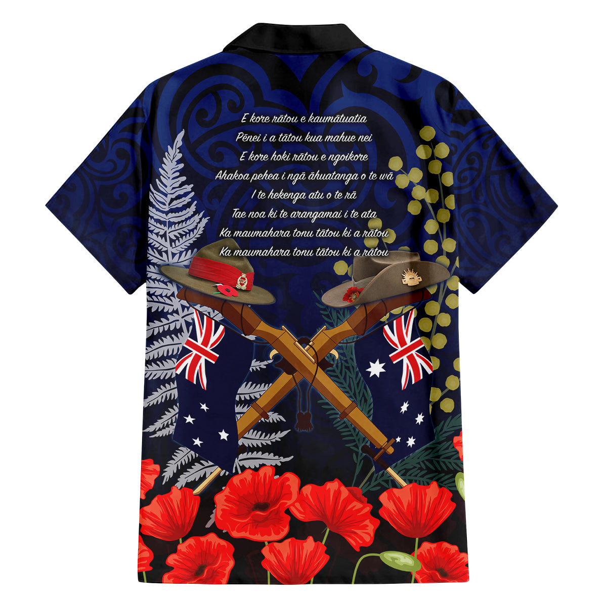 Anzac Day Aussie Mix Maori In Memories Family Matching Off Shoulder Maxi Dress and Hawaiian Shirt LT7 - Polynesian Pride