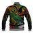 Vanuatu Indipendens Dei Baseball Jacket Mix Traditional Sand Drawing