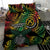 Vanuatu Indipendens Dei Bedding Set Mix Traditional Sand Drawing