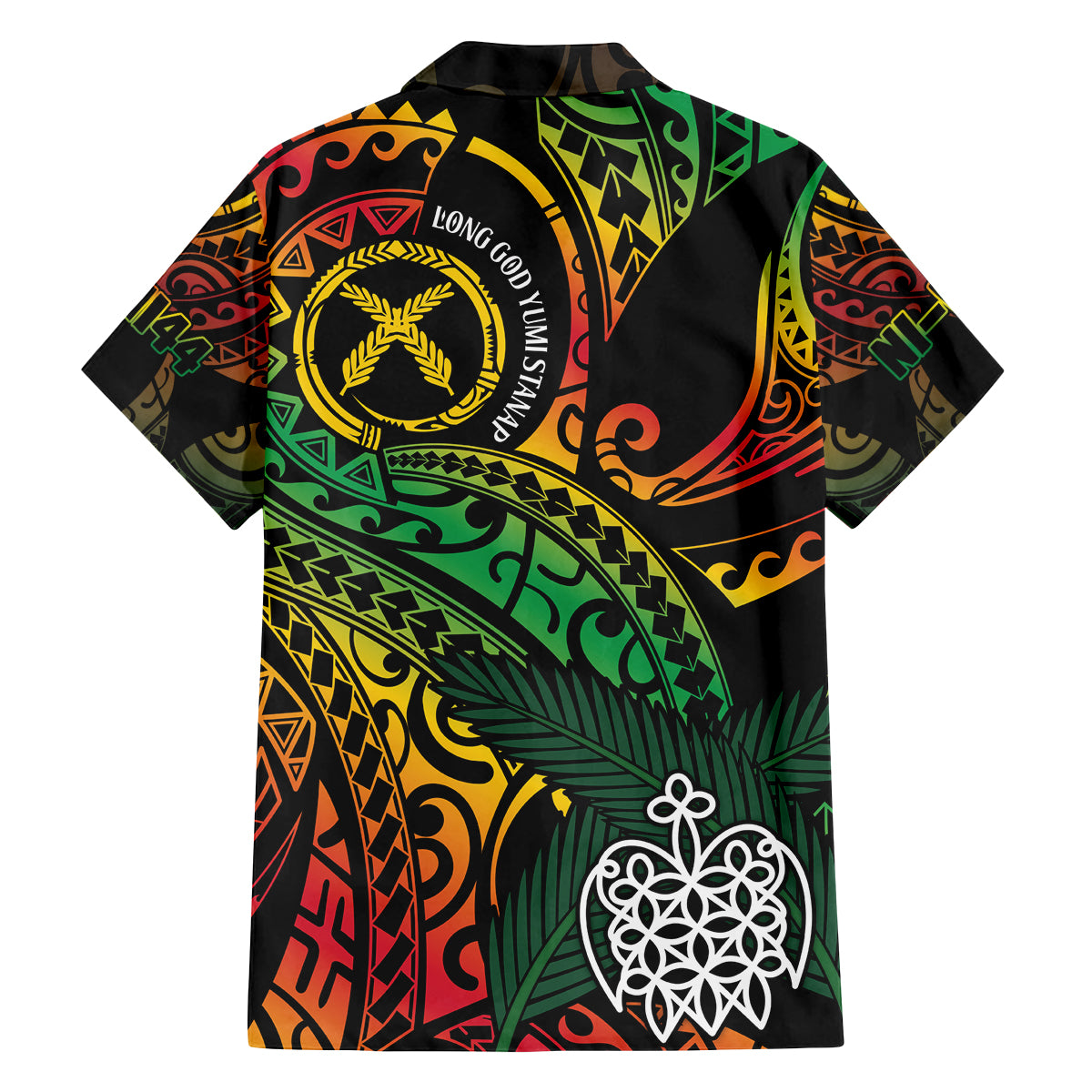 Vanuatu Indipendens Dei Family Matching Long Sleeve Bodycon Dress and Hawaiian Shirt Mix Traditional Sand Drawing LT7 - Polynesian Pride