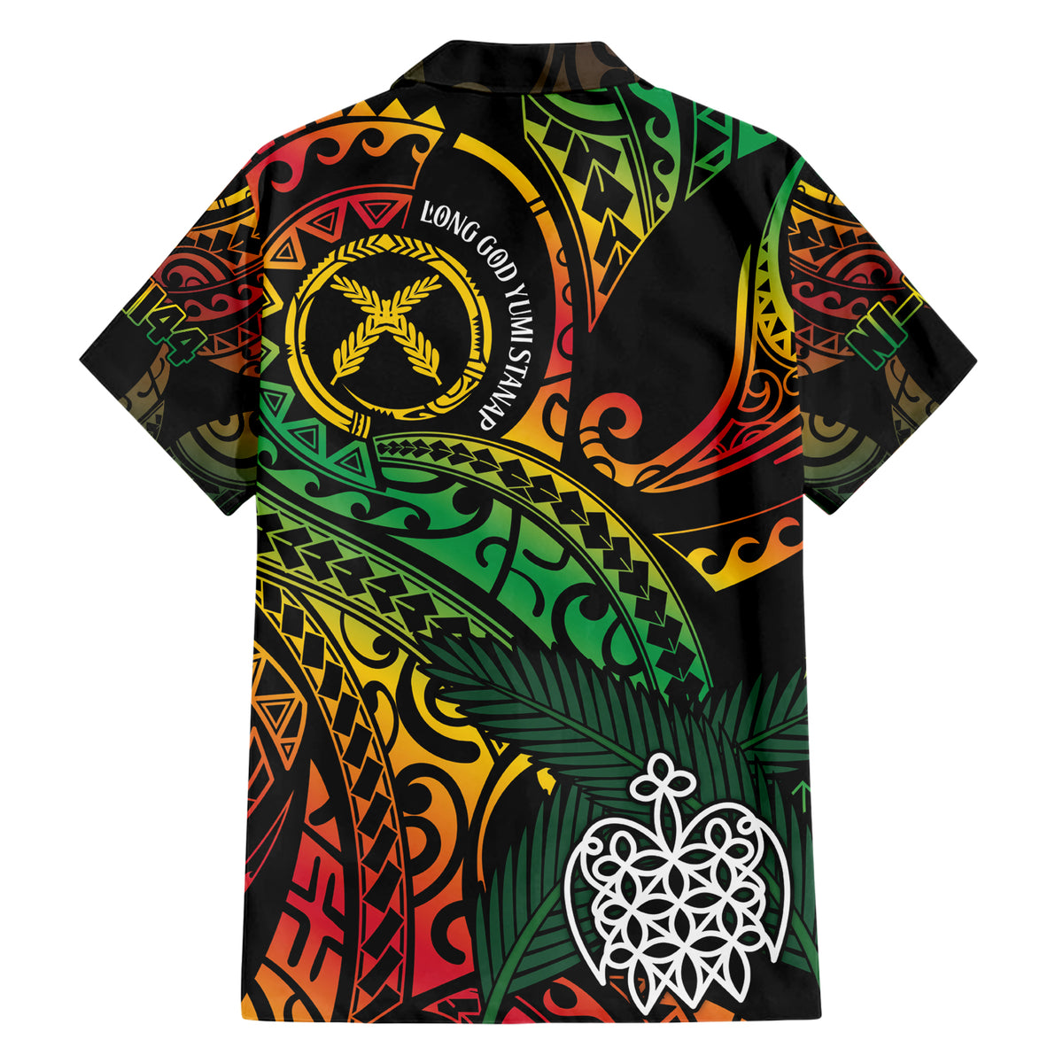 Vanuatu Indipendens Dei Family Matching Short Sleeve Bodycon Dress and Hawaiian Shirt Mix Traditional Sand Drawing LT7 - Polynesian Pride