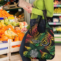 Vanuatu Indipendens Dei Grocery Bag Mix Traditional Sand Drawing