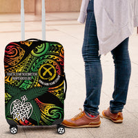 Vanuatu Indipendens Dei Luggage Cover Mix Traditional Sand Drawing