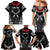 Personalized Talofa Samoa Family Matching Mermaid Dress and Hawaiian Shirt Ulafala With Toa Nifo'oti - Black