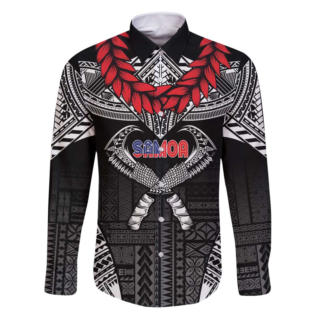 Personalized Talofa Samoa Family Matching Tank Maxi Dress and Hawaiian Shirt Ulafala With Toa Nifo'oti - Black