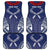 Personalized Talofa Samoa Car Mats Ulafala With Toa Nifo'oti - Blue