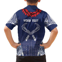 Personalized Talofa Samoa Family Matching Puletasi and Hawaiian Shirt Ulafala With Toa Nifo'oti - Blue