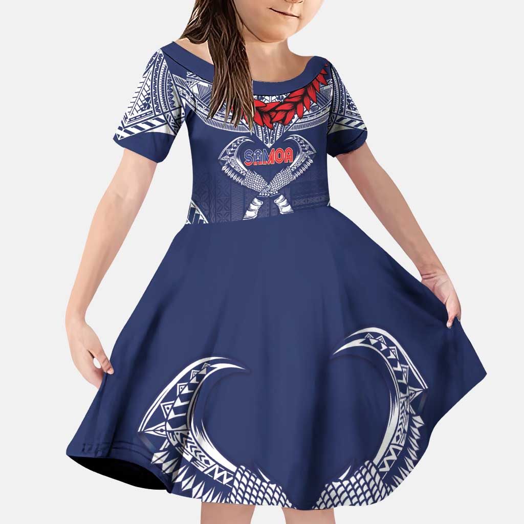 Personalized Talofa Samoa Family Matching Puletasi and Hawaiian Shirt Ulafala With Toa Nifo'oti - Blue